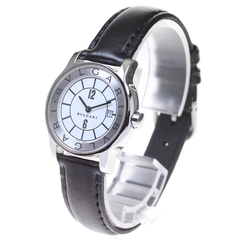 BVLGARI Solo tempo ST29S Date White / Silver Dial Quartz Ladies Watch_850010