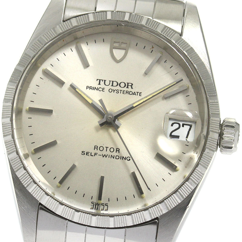 TUDOR Prince Oyster Date 74310M Cal.2824-2 Silver Dial Automatic Boy's _850077