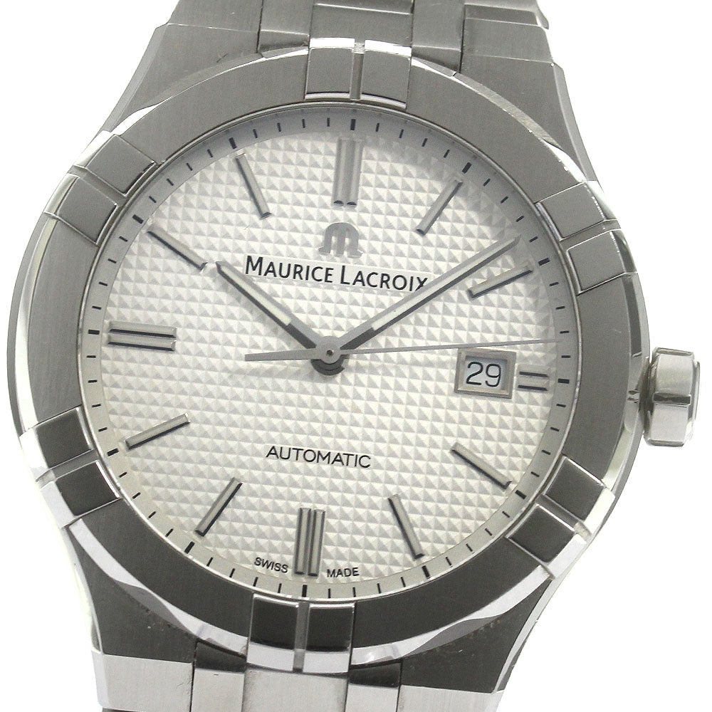 MAURICE LACROIX icon AI6008-SS002-130-1 Date Silver Dial Automatic Men's Watch_850095