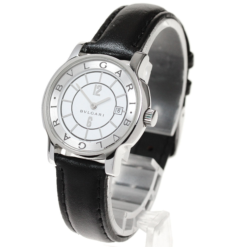 BVLGARI Solo tempo ST29S Date White / Silver Dial Quartz Ladies Watch_850100