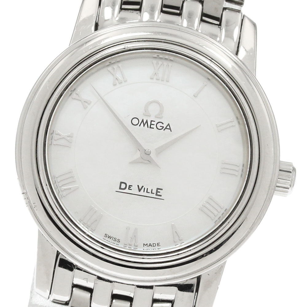 OMEGA De Ville Prestige 4570.71 White shell Dial Quartz Ladies Watch_850125