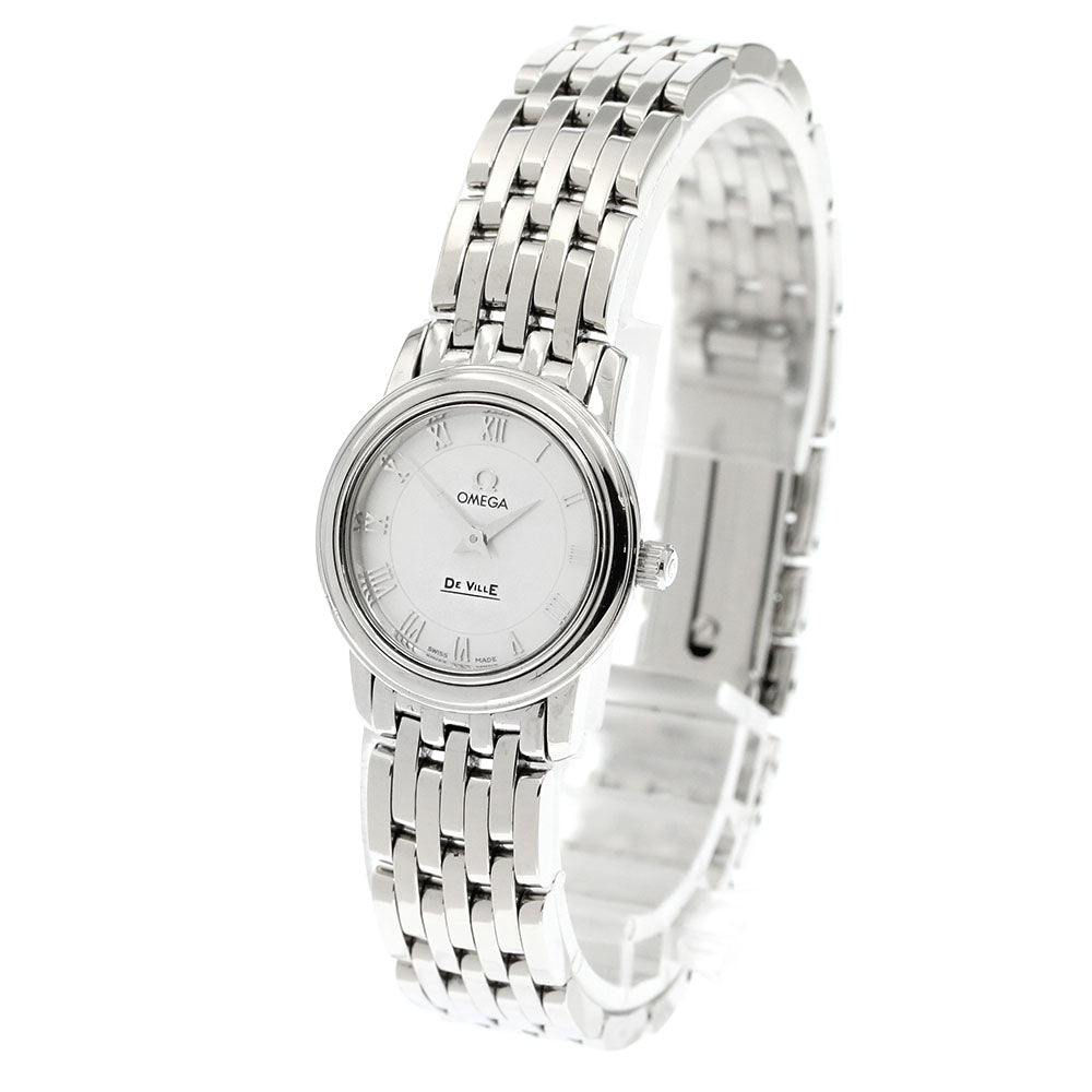 OMEGA De Ville Prestige 4570.71 White shell Dial Quartz Ladies Watch_850125