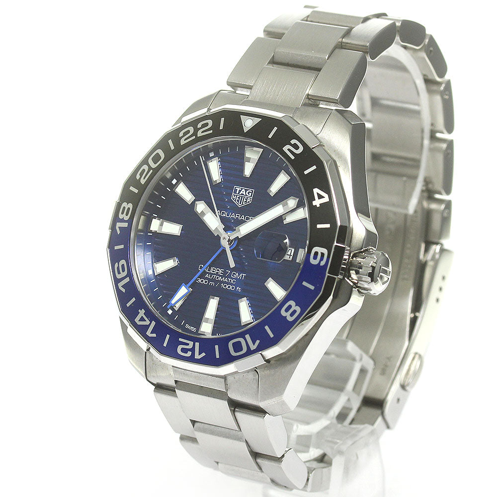 TAG HEUER Aqua racer WAY201T Caliber 7 GMT blue Dial Automatic Men's_850141