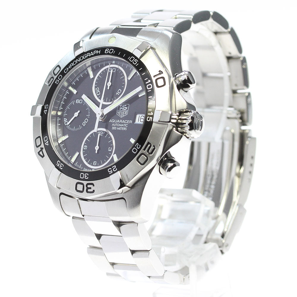 TAG HEUER Aqua racer CAF2110 Chronograph Black Dial Automatic Men's Watch_850145