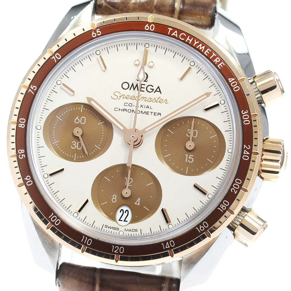 OMEGA Speed master 38 324.23.38.50.02.002 Co-Axial Chronograph beige Dial Automatic Men's Watch_850198