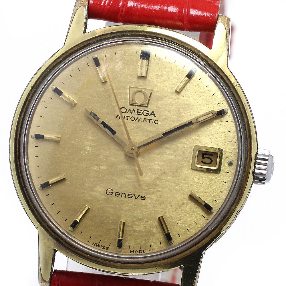 OMEGA Geneve 166.070 Date Cal.565 Gold Dial Automatic Men's Watch_850215