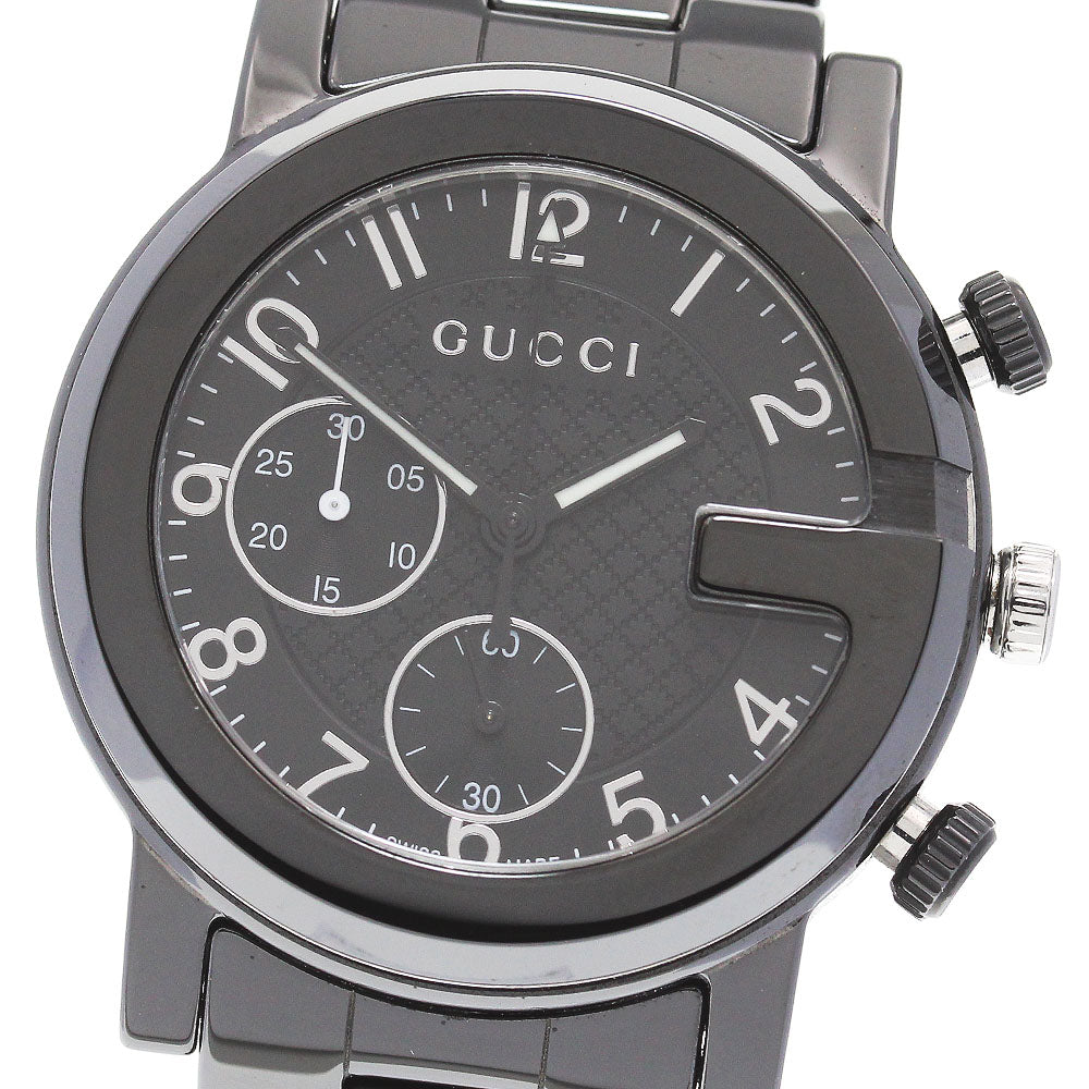 GUCCI G Chrono 101.3/YA101352 Small seconds black Dial Quartz Men's Watch_850218