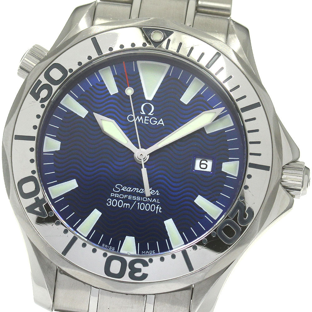 OMEGA Seamaster300 Professional 2265.80 Date Blue Dial Quartz Men's Watch_850240