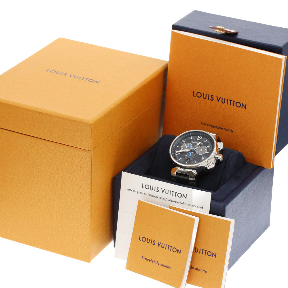 LOUIS VUITTON Tambour Demier Graffit QA094 Chronograph Quartz Men's Watch_850253