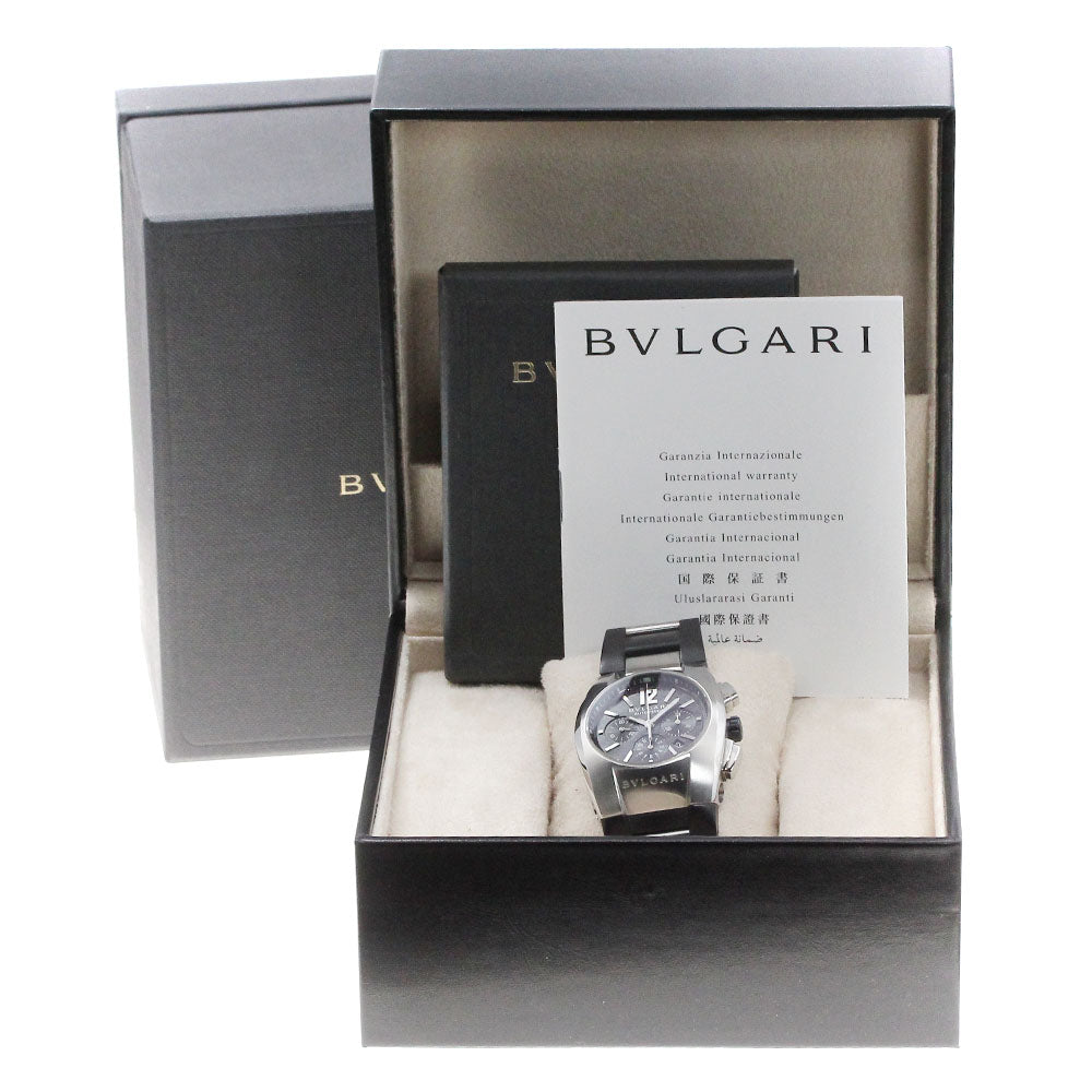 BVLGARI Elgon EG35SCH Chronograph Black Dial Automatic Boy's Watch_850254