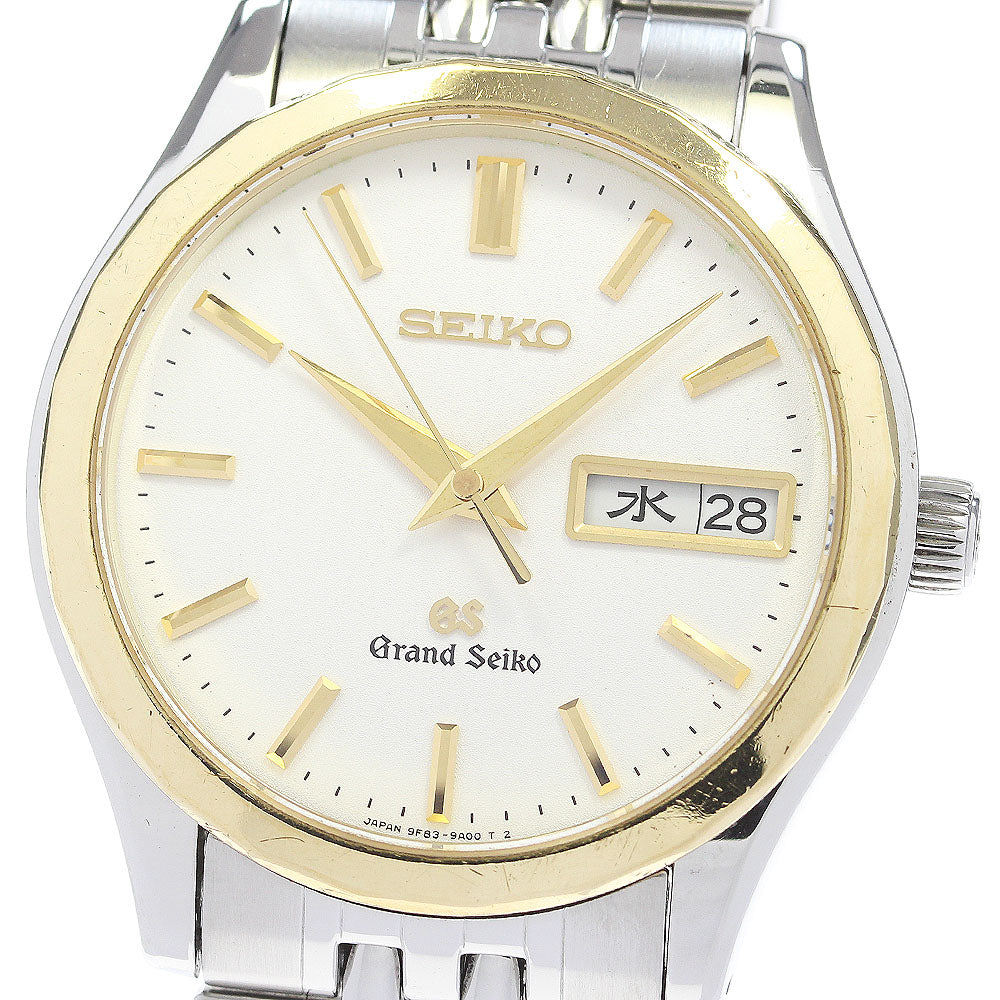 SEIKO Grand Seiko 9F83-9A10/SBGT002 YG Bezel Day Date Quartz Men's Watch_850256