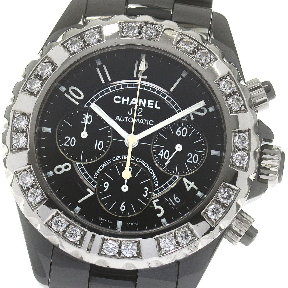 CHANEL J12 H0940 After-Diamond Bezel Black Ceramic black Dial Automatic Men's Watch_850260