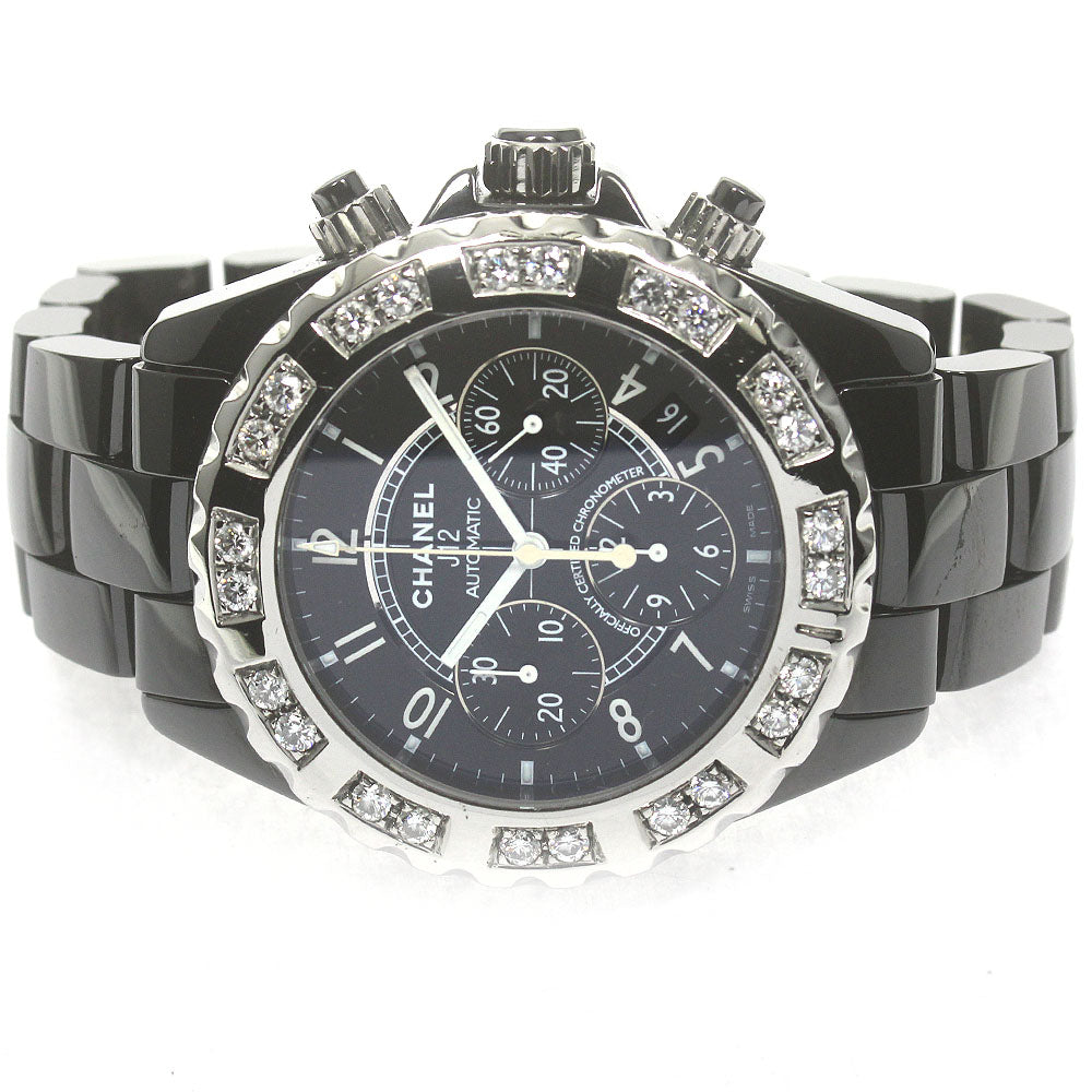 CHANEL J12 H0940 After-Diamond Bezel Black Ceramic black Dial Automatic Men's Watch_850260