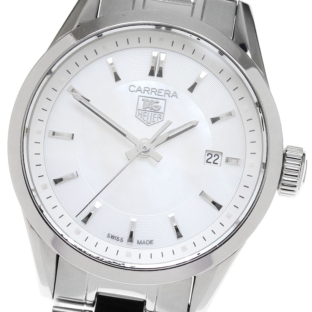 TAG HEUER Carrera WV1415.BA0793 Date White shell Dial Quartz Ladies Watch_850270