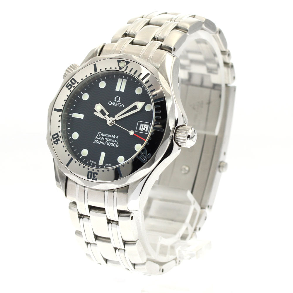 OMEGA Seamaster300 2562.80 Date Navy Dial Quartz Boy's Watch_850271