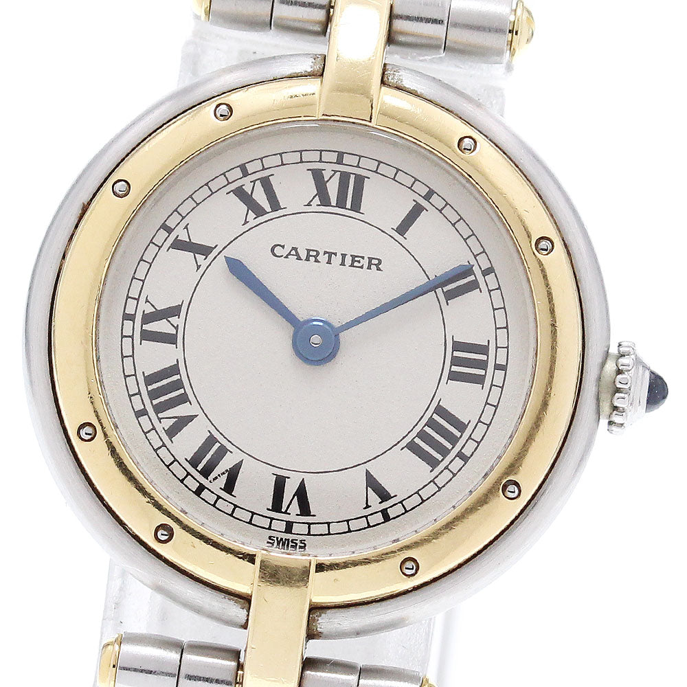 CARTIER PANTHERE SM Round 1 row beige Dial Quartz Ladies Watch_850286