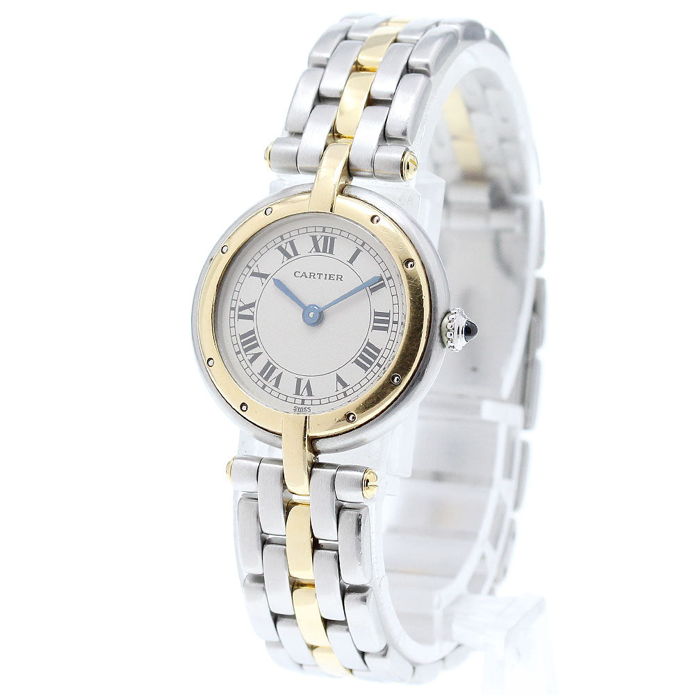 CARTIER PANTHERE SM Round 1 row beige Dial Quartz Ladies Watch_850286