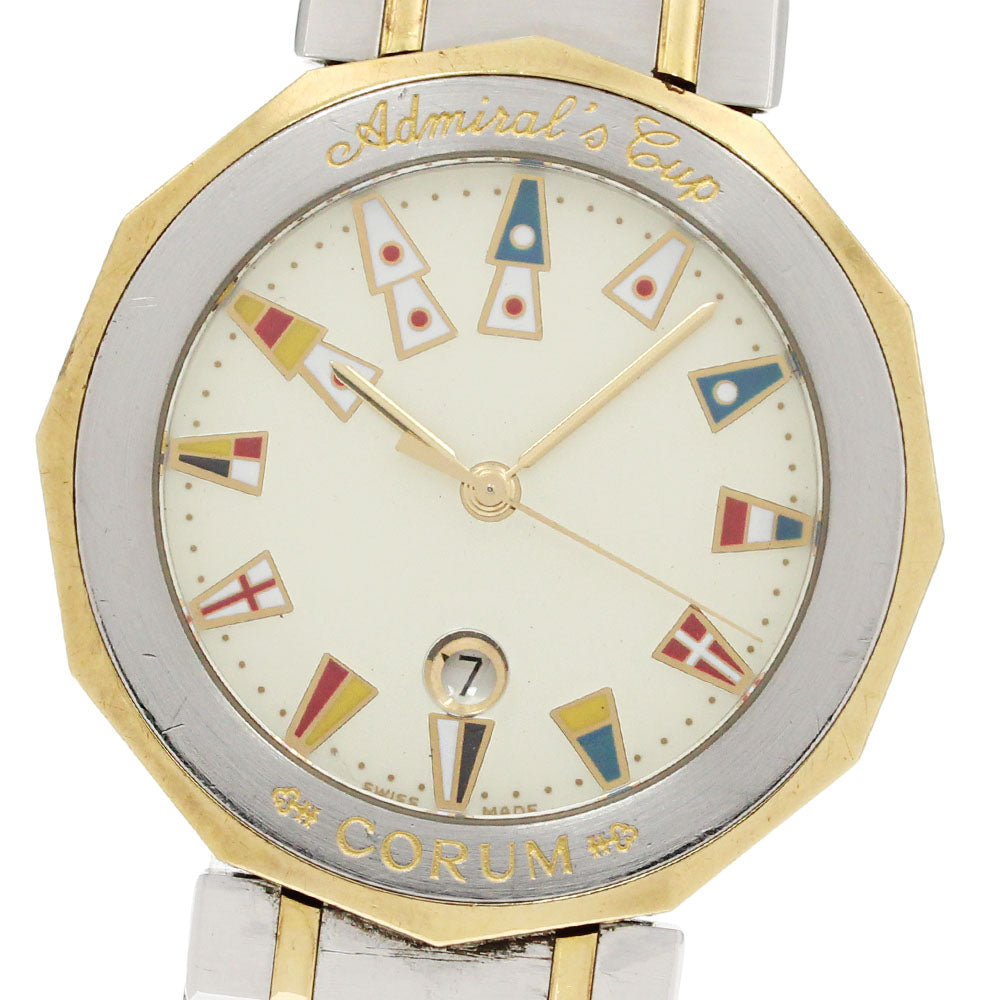 CORUM Admirals cup 99.810.21V-52 Date beige Dial Quartz Men's Watch_850299