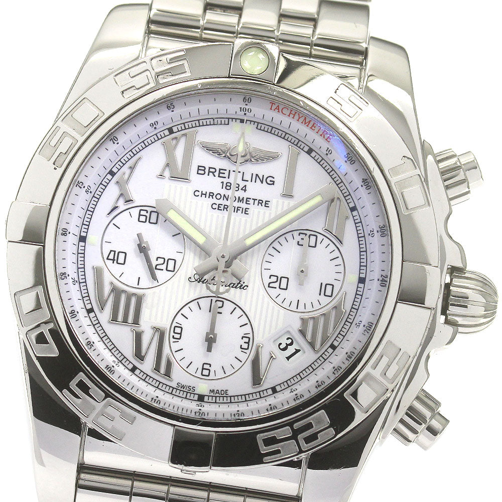 BREITLING Chronomat 44 AB0110 Date white Dial Automatic Men's Watch_850302