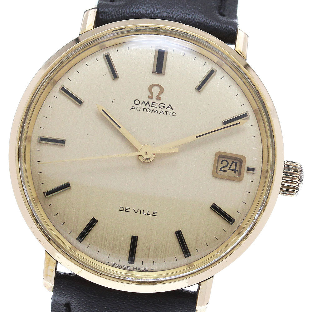 OMEGA De Ville Date gold Dial Automatic Men's Watch_850428