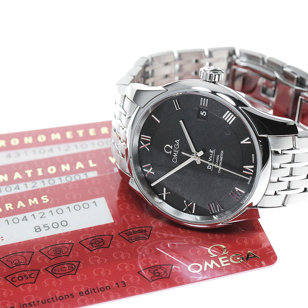 OMEGA De Ville Coaxial 431.10.41.21.01.001 Date black Dial AT Men's Watch_860003