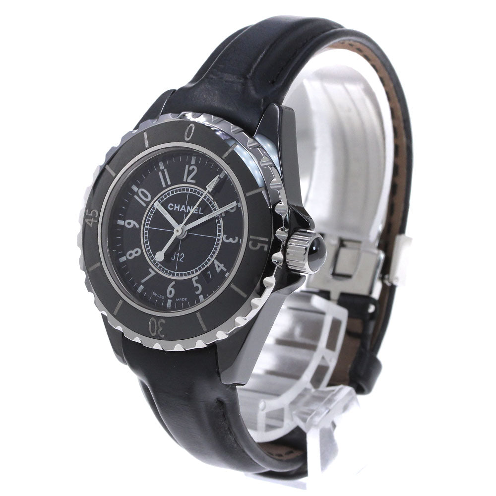 CHANEL J12 H0680 Black ceramic date black Dial Quartz Ladies Watch_860020