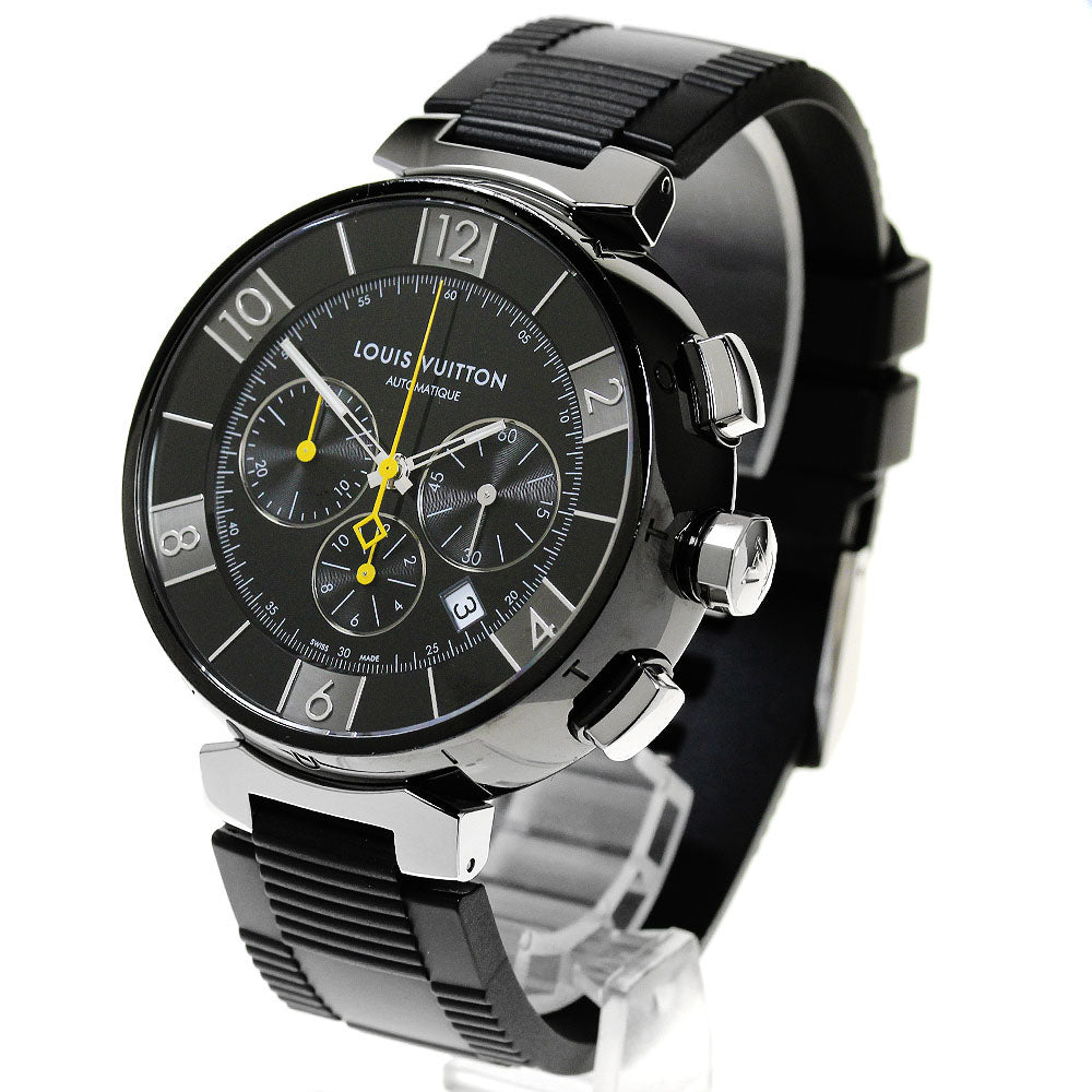 LOUIS VUITTON Tambour in black Q102U Chronograph Automatic Men's Watch_860021