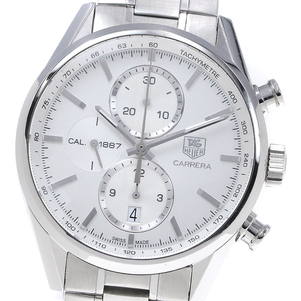 TAG HEUER Carrera CAR2111-4 Chronograph Silver Dial Automatic Men's Watch_860024