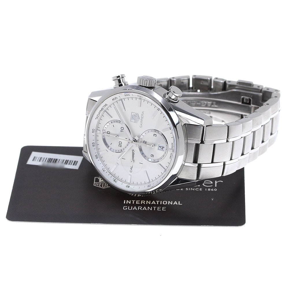 TAG HEUER Carrera CAR2111-4 Chronograph Silver Dial Automatic Men's Watch_860024