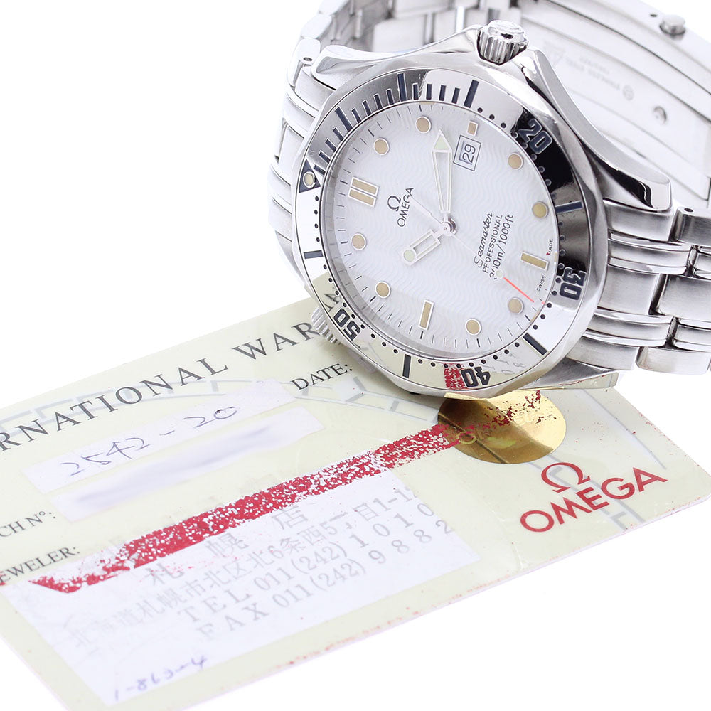 OMEGA Seamaster300 2542.20 professional White Dial Quartz Men's Watch_860036