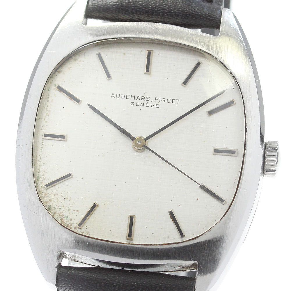 AUDEMARS PIGUET Tonneau case Silver Dial Hand Winding Men's Watch_860037