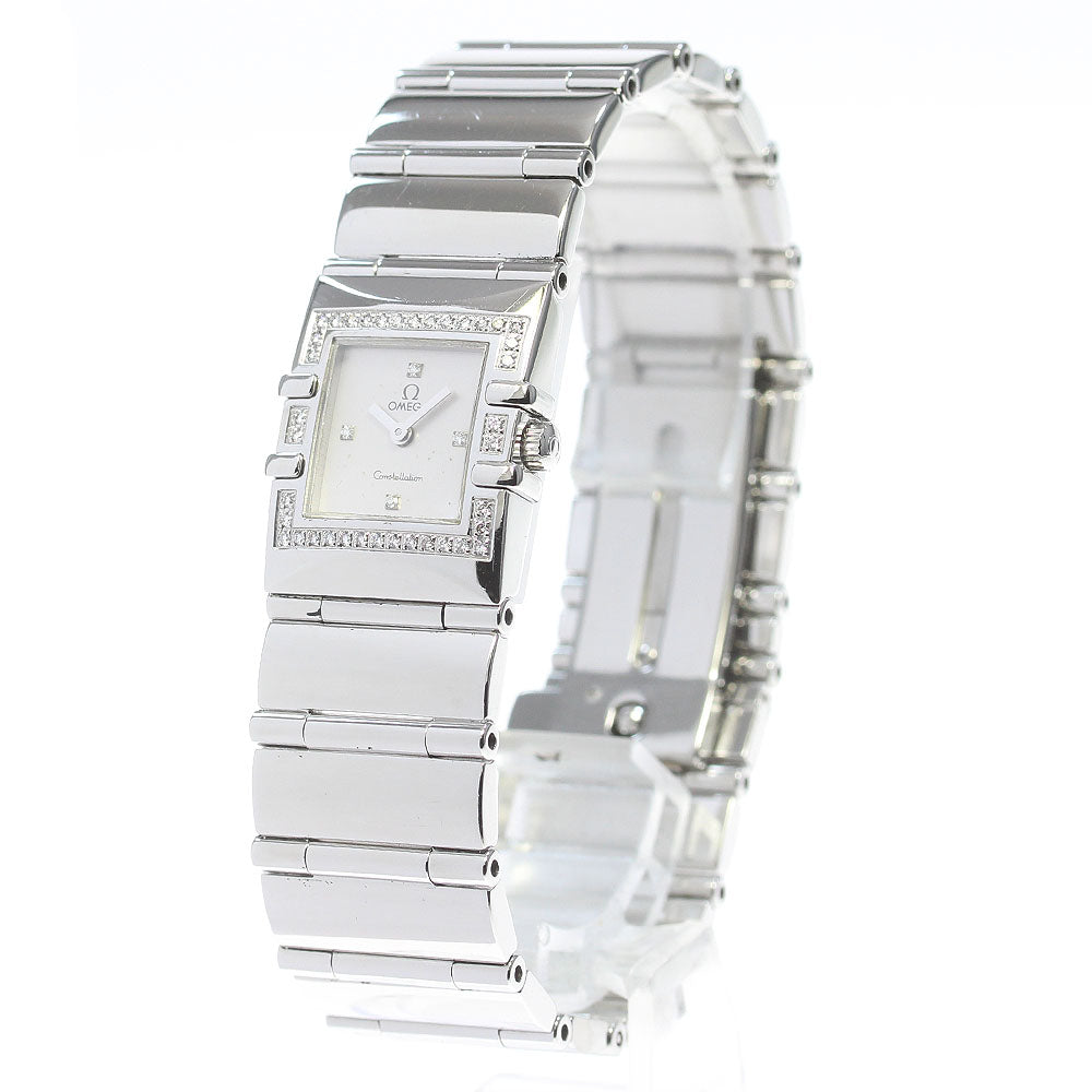 OMEGA Constellation Carre Quadra 1528.36 Diamond bezel 4P Quartz Ladies_860051