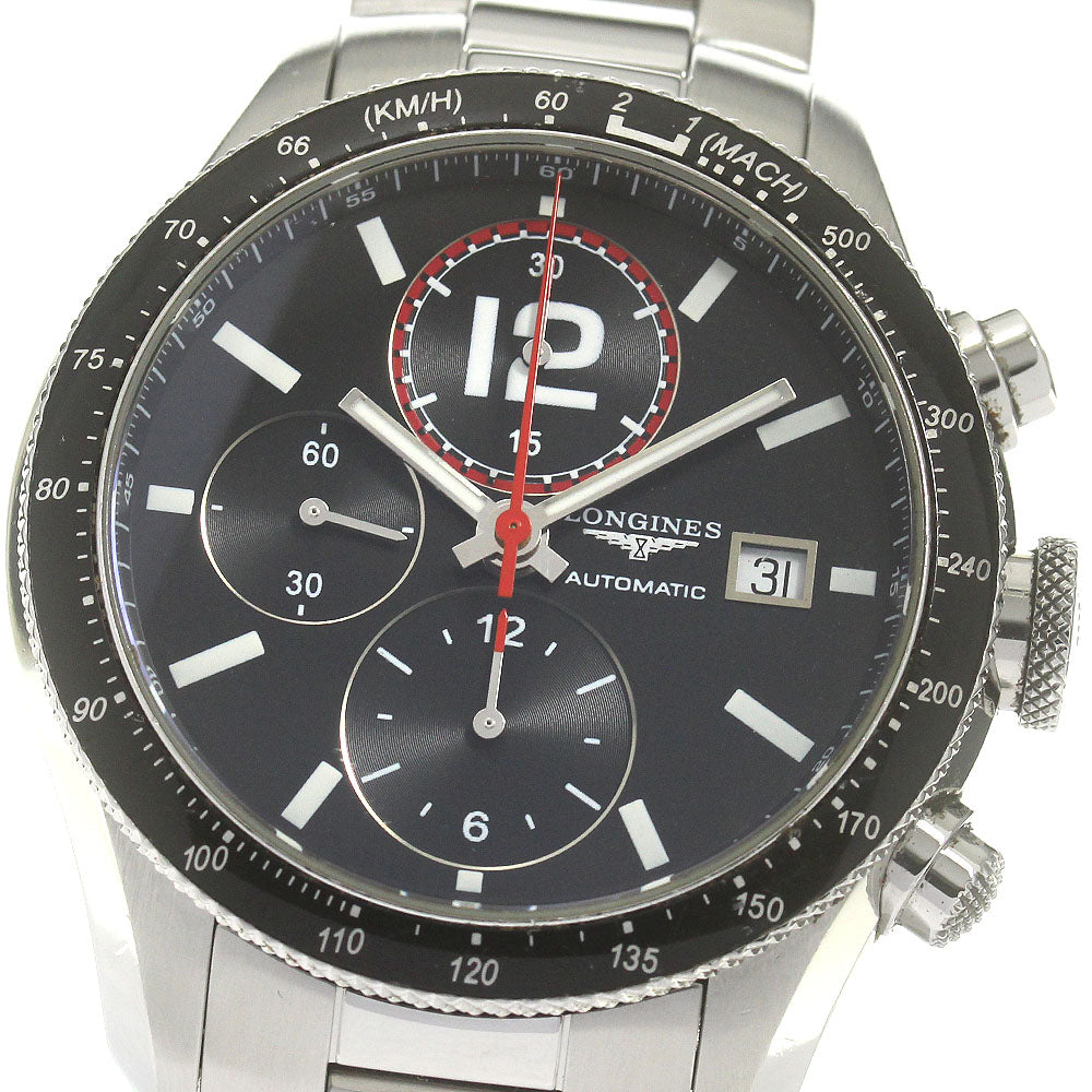 LONGINES Gran Vitez L3.636.4 Chronograph black Dial Automatic Men's Watch_860054