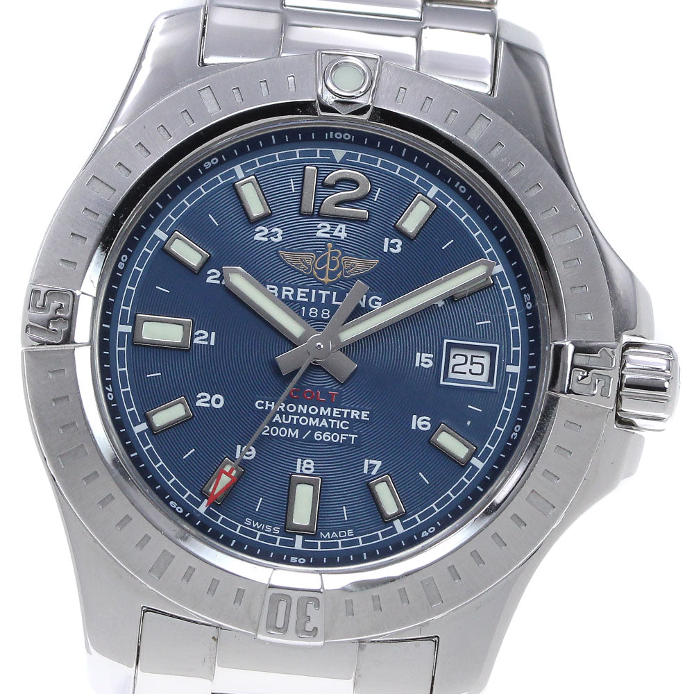 BREITLING Colt A17313 Date chronometer Navy Dial Automatic Men's Watch_860057