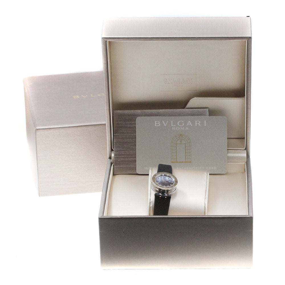 BVLGARI B-ZERO1 BZ23S 12P diamond Blue shell Dial Quartz Ladies Watch_860058