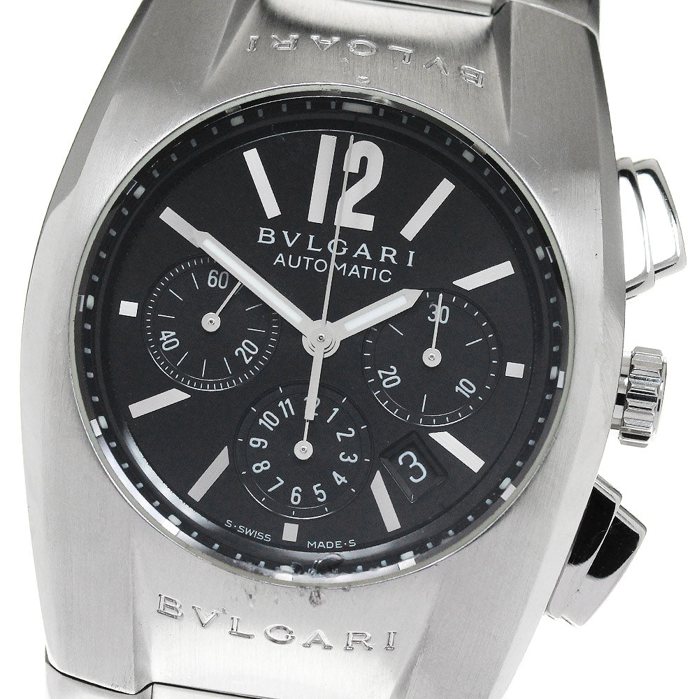 BVLGARI Elgon EG35SCH Chronograph Black Dial Automatic Boy's Watch_860063