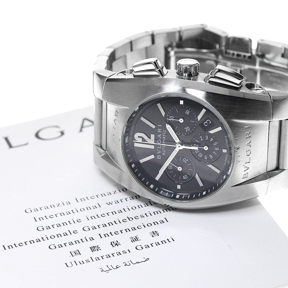 BVLGARI Elgon EG35SCH Chronograph Black Dial Automatic Boy's Watch_860063