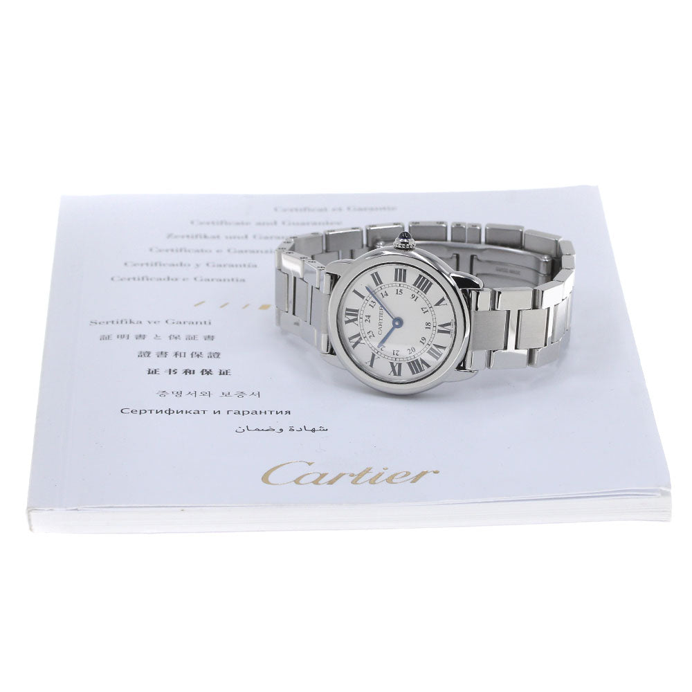 CARTIER Ronde Solo SM W6701004 Silver Dial Quartz Ladies Watch_860069