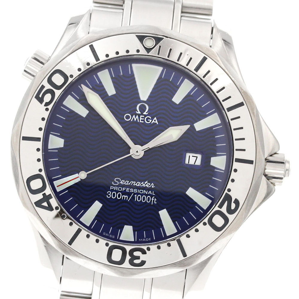 OMEGA Seamaster300 Professional 2265.80 Date blue Dial Quartz Men's Watch_860070