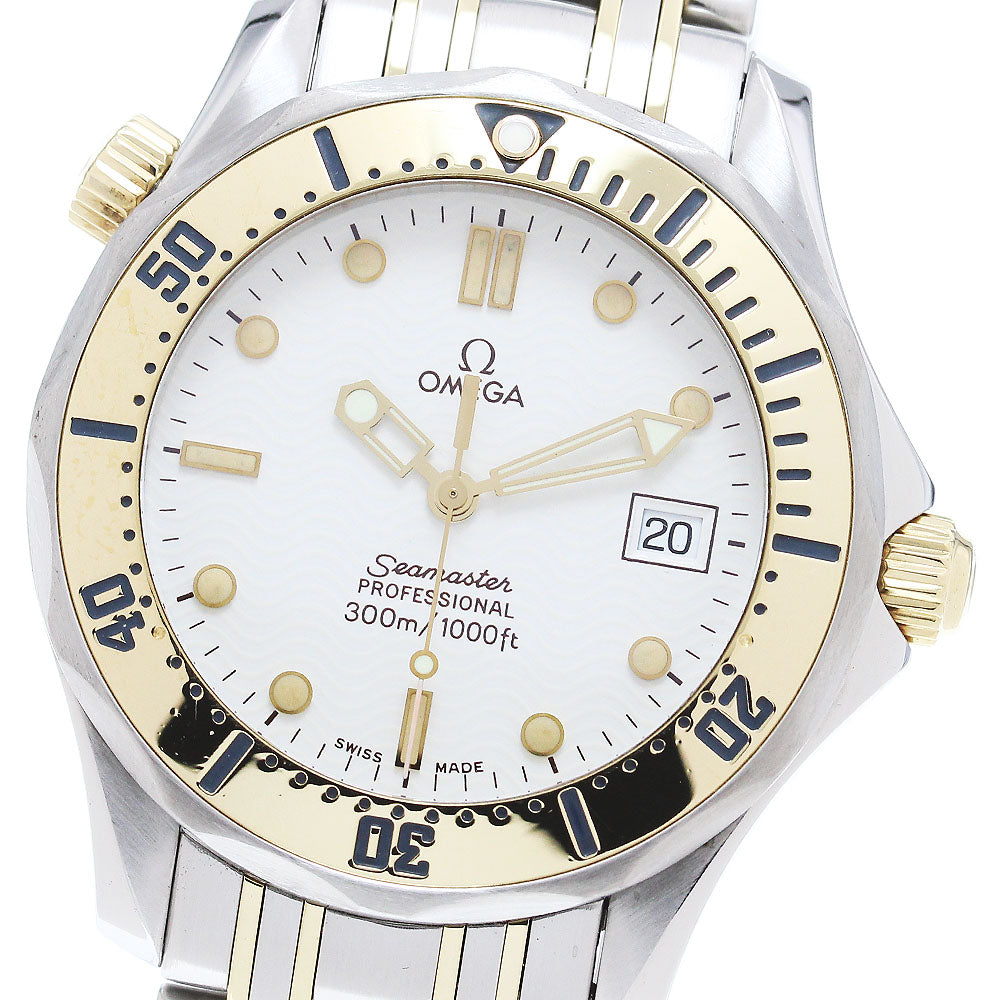 OMEGA Seamaster300 2362.20 Date White Dial Quartz Boy's Watch_860113