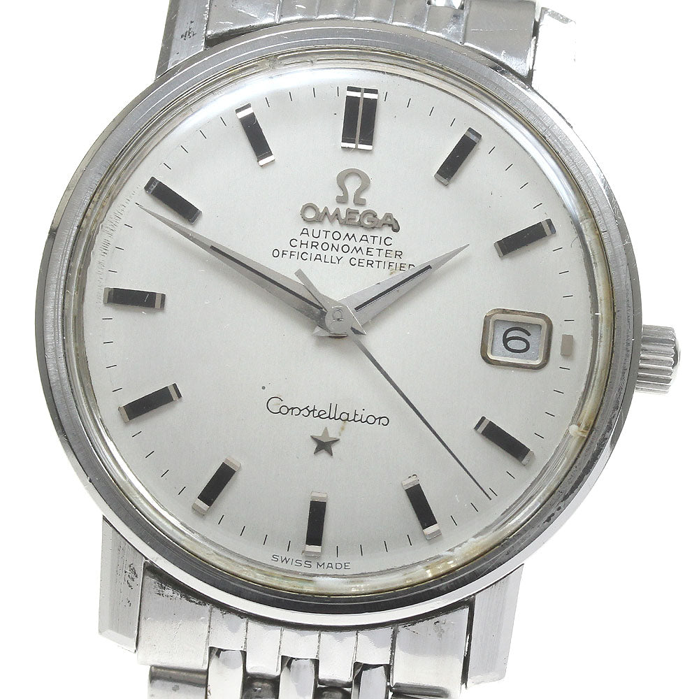 OMEGA Constellation 168.018 Date Cal.564 Rice Bracelet Silver Dial Automatic Men's Watch_860147
