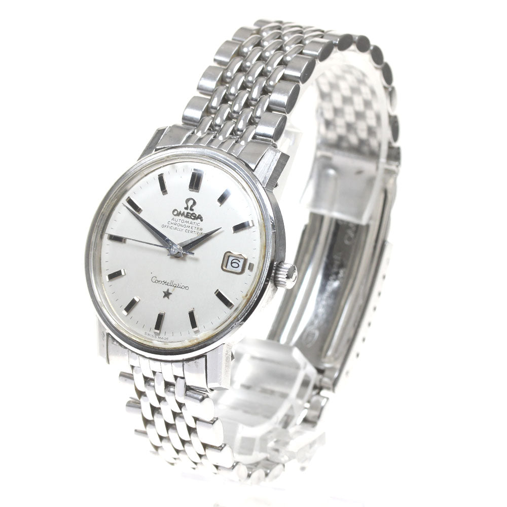 OMEGA Constellation 168.018 Date Cal.564 Rice Bracelet Silver Dial Automatic Men's Watch_860147