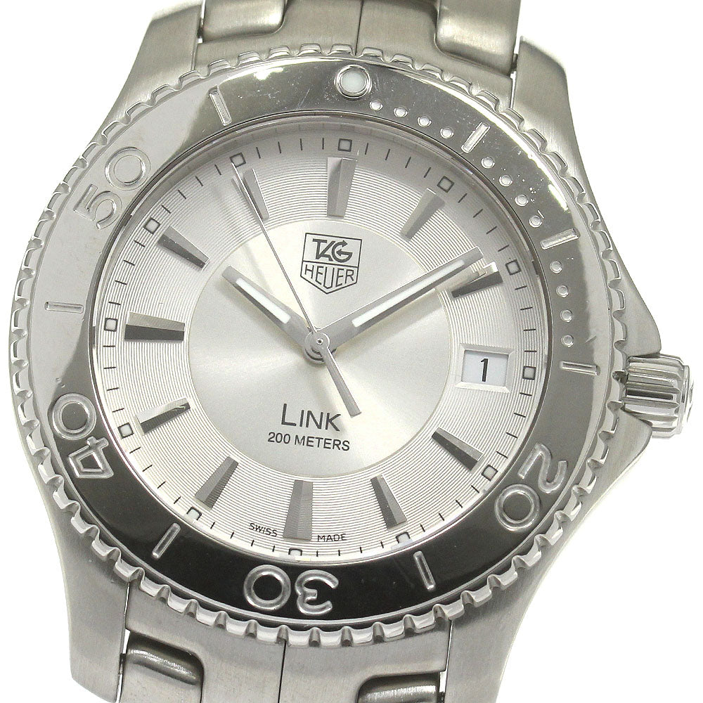 TAG HEUER Link WJ1111-0 Date Silver Dial Quartz Men's Watch_860149