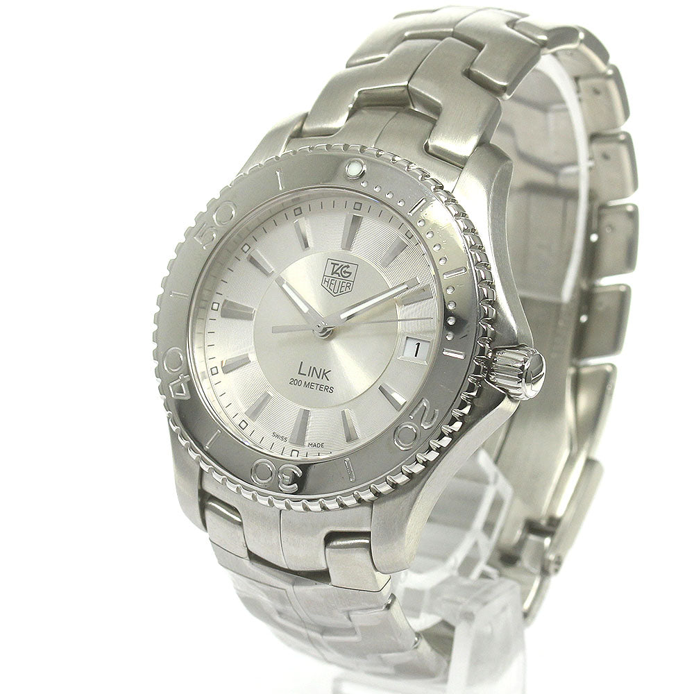 TAG HEUER Link WJ1111-0 Date Silver Dial Quartz Men's Watch_860149