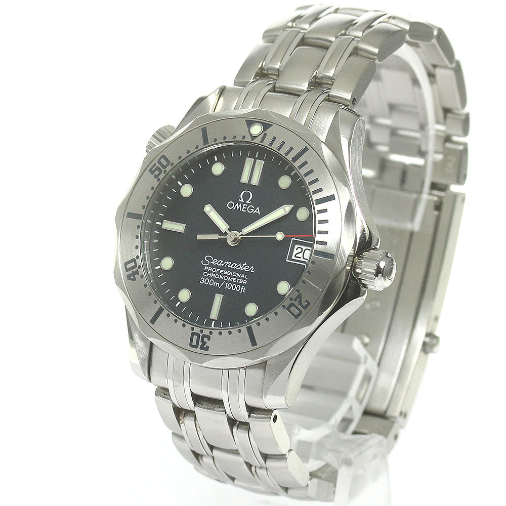 OMEGA Seamaster300 2250.80 Date Navy Dial Automatic Boy's Watch_860151