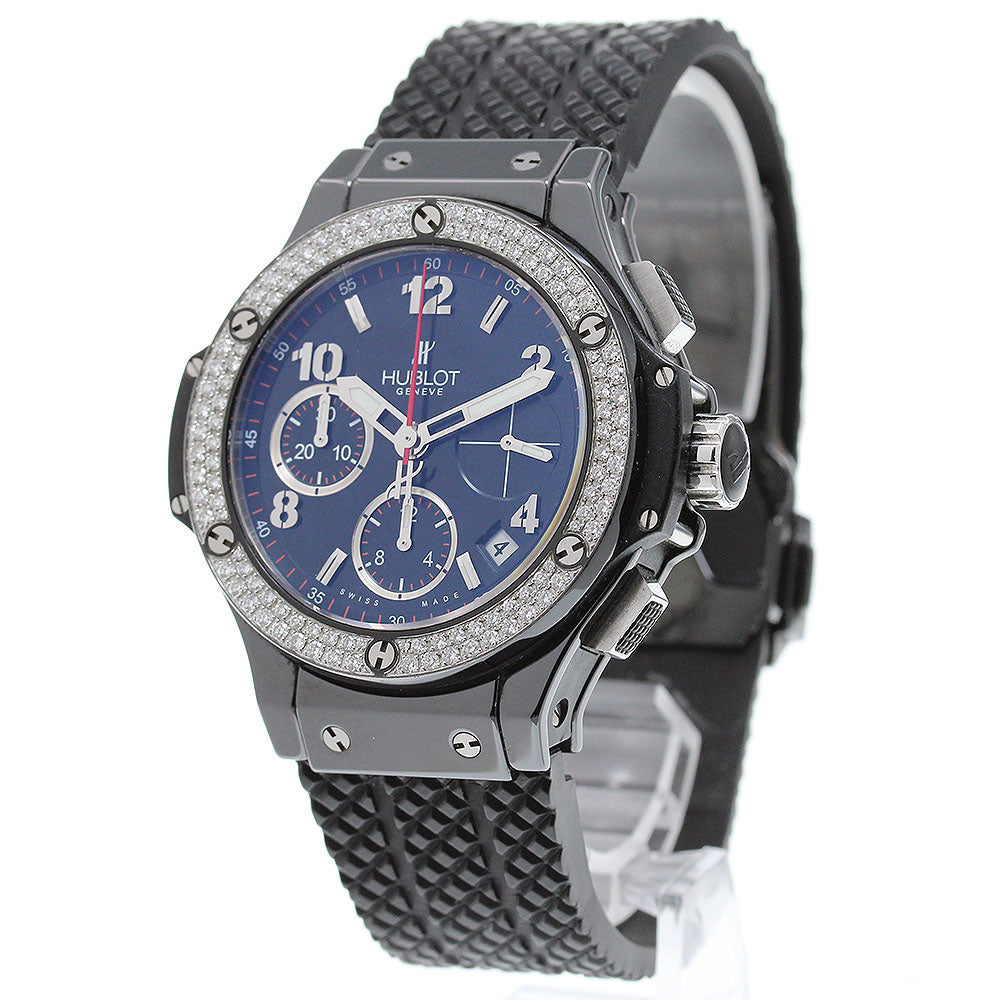 HUBLOT Big Bang Black Magic 342.CV.130.RX.114 diamond bezel chronograph black Dial Automatic Men's Watch_860174