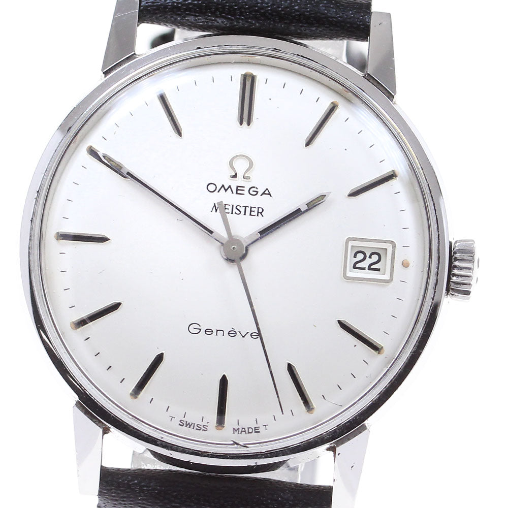 OMEGA Geneve 136.00011 Date Cal.613 Silver Dial Hand Winding Men's Watch_860196