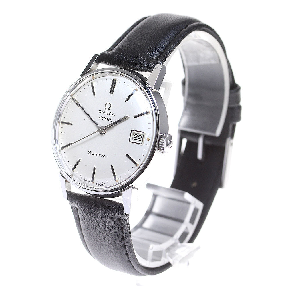 OMEGA Geneve 136.00011 Date Cal.613 Silver Dial Hand Winding Men's Watch_860196