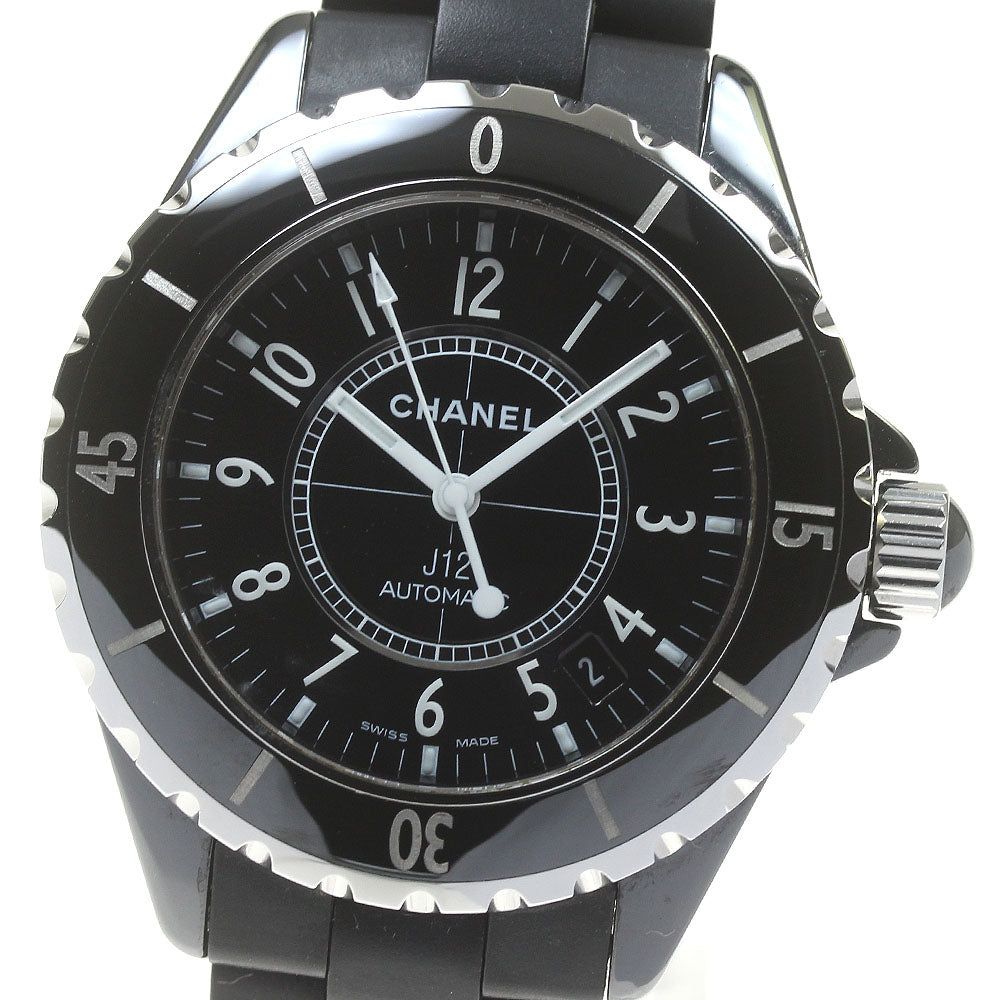 CHANEL J12 H0685 Black Ceramic 38MM Black Dial Automatic Men's Watch_860214