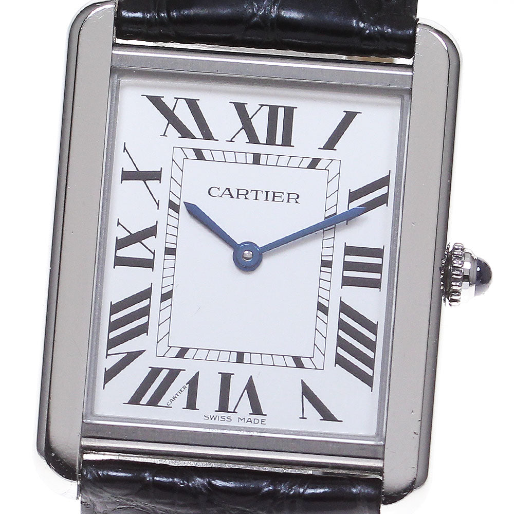 CARTIER Tank solo LM W5200003 Silver Dial Quartz Men's Watch_860230